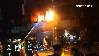 中壢清晨竄大火　狂燒6店面9人嗆傷