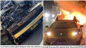 英國,富商,藍寶堅尼,燃燒,廢鐵（圖／翻攝自每日郵報）