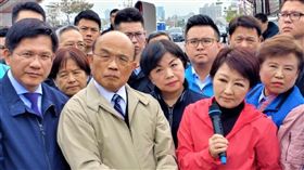 視察「國道一號銜接74號道系統交流道工程」藍綠表情超經典／黃健豪辦公室授權提供