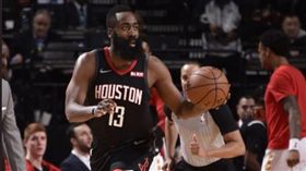 ▲哈登連續得分30分紀錄中斷。（圖。翻攝自NBA推特） 