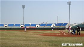 ▲富邦悍將外國人投手Henry Sosa（索沙）春訓在斗六面對KIA虎。（圖／記者蕭保祥攝影）