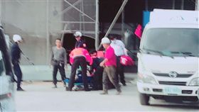 台北,內湖,內科ohca,新明路,工地。翻攝畫面