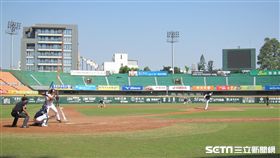 ▲統一獅與斗山熊二軍春訓練習比賽。