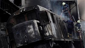 （圖／翻攝自推特）埃及,開羅,火車,大火,爆炸