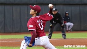 樂天金鷲投手岸孝之。（圖／記者林士傑攝影）