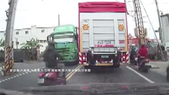 逆向騎士猛衝　貨車急煞！他嚇到犁田