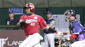 樂天洋砲Zelous Wheeler。（圖／記者林士傑攝影）