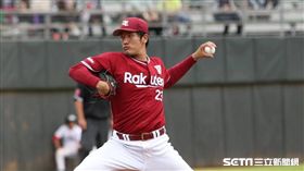 樂天金鷲先發投手弓削隼人。（圖／記者林士傑攝影）