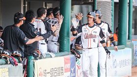 ▲羅國龍面對高陽英雄擊出全壘打。（圖／統一獅球團提供）