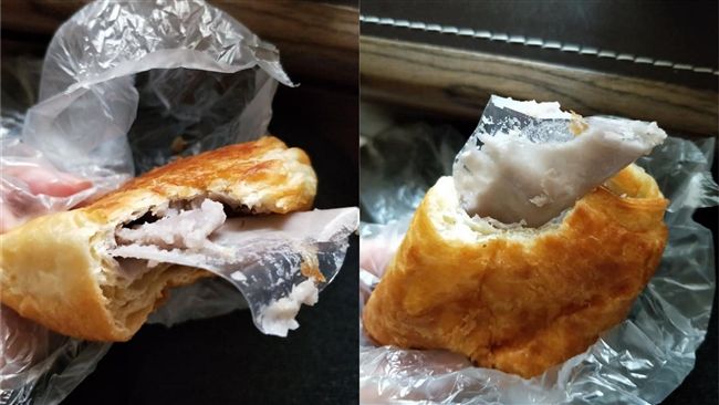 又出包！好市多芋頭奶油酥吃到塑膠片