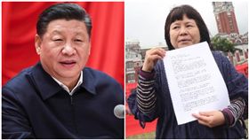 蔣月惠,習近平,合成圖/中央社