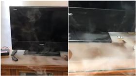 電視,爆怨公社,電容器,爆炸,冒煙（圖／翻攝自爆怨公社）