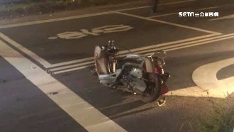 機車路口左轉遭轎車衝撞　1死1重傷
