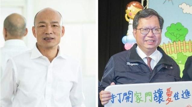 都在桃園一張圖揭韓國瑜、鄭文燦差異