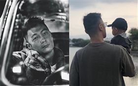 余文樂抱未滿１歲的兒子余初見（Cody）。ＩＧ