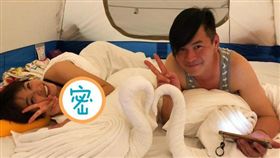  綜藝玩很大,小嫻,馬國賢,臉紅,同床,酥胸／翻攝自小嫻臉書