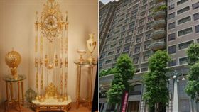 立鐘與豪宅。（示意圖／翻攝自網路、GoogleMap）