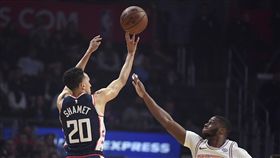 ▲Landry Shamet打破快艇新人三分球紀錄。（圖／美聯社／達志影像）