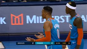 NBA／自言自語也不行？威少慘吃T
NBA,奧克拉荷馬雷霆,Russell Westbrook,技術犯規
翻攝自推特