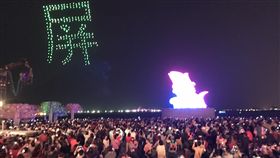 Intel無人機秀吸睛　潘孟安：明年有望再見Intel無人機空中秀在2019台灣燈會中成為一大亮點，屏東縣長潘孟安4日透露，明年在屏東舉辦的全中運，還有機會看到無人機精彩表演。（資料照片）中央社記者郭芷瑄攝　108年3月4日