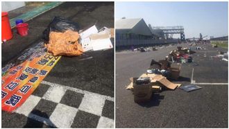 燈會結束滿地垃圾？網打臉：才剛撤場