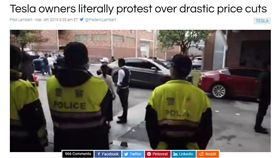 ▲外媒報導特斯拉車主抗議事件（圖／翻攝自electrek）