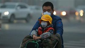 陸,空汙,霧霾,PM2.5,北京　圖／翻攝自中新網