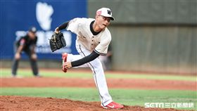 中華職棒明星賽白隊江辰晏。 （圖／記者林敬旻攝）