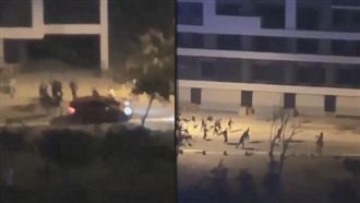 直擊！國中生談判　深夜街頭大亂鬥