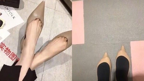 她網購「尖頭鞋」穿上超悲劇！網笑翻