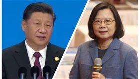 蔡英文，習近平組合圖