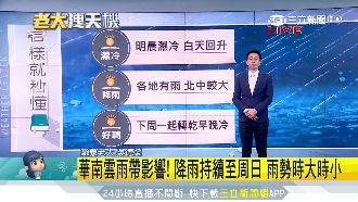 今晚到明晨最凍！一張圖秒懂未來天氣