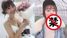 昔日的D槽女神性感吃草莓，竟一次吞兩大顆嚇壞粉絲。（圖／翻攝自朝美穗香IG）