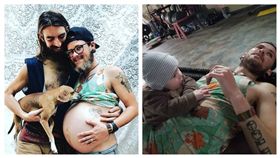 德州變性人懷孕，引鄰居酸民攻擊，如今過著幸福的日子。（圖／翻攝自Stephen Gaeth臉書）