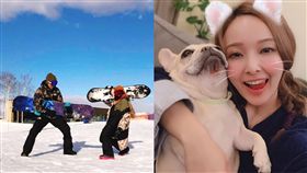 周洺甫,愛紗,離婚,滑雪,張懷秋（圖／臉書）