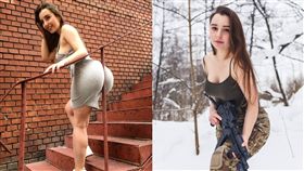 Elena Deligioz,俄羅斯,女兵,雪乳,美尻　圖／翻攝自Elena Deligioz＿Instagram