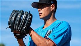 ▲陳偉殷第3度在熱身賽扛下先發。（圖／翻攝自馬林魚推特）