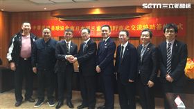 ▲壘球協會副理事長魏龍琪與日本三重縣知事鈴木英敬。（圖／記者林辰彥攝影）