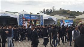 「至尊盟」大哥陳文將告別式，黑白道5千人送行。（圖／翻攝畫面）