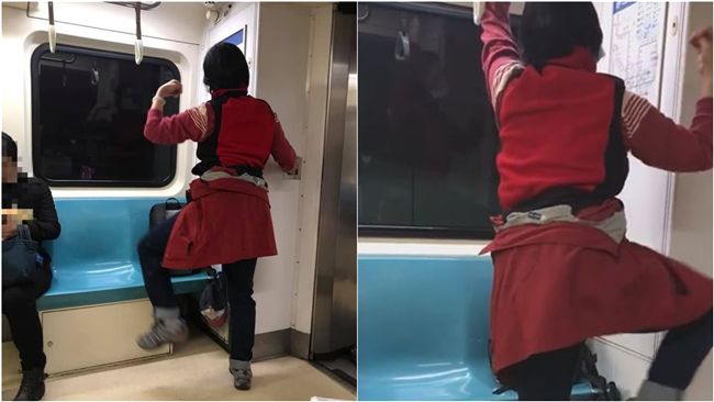 大媽捷運詭「做操」　乘客通通被嚇跑