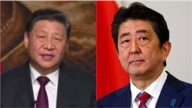 習近平,安倍晉三組合圖,資料照