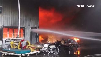 愛心物資站起火　輪椅、病床全燒光