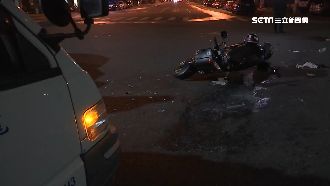 機車與小貨車對撞　互控車速快釀禍