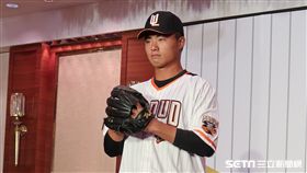 統一獅投手施子謙。（資料照／記者王怡翔攝影）