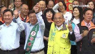 蘇貞昌助陣郭國文　轟藍「亂開支票」