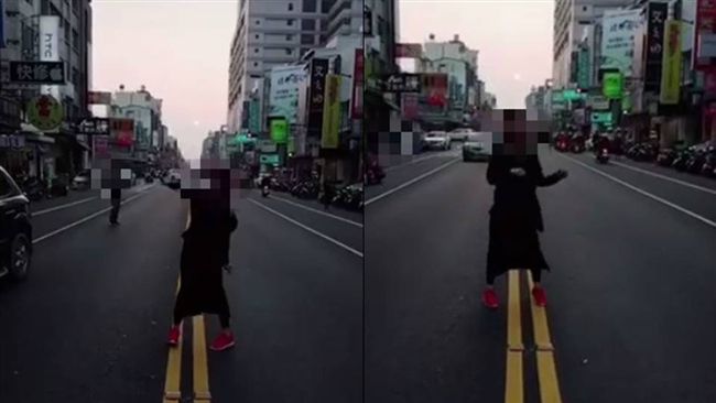 為拍懸日…扭扭姐竟站路中狂搖11秒
