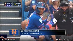 ▲坎諾（Robinson Cano）敲出2分砲打下球隊唯一分數。（圖／翻攝自All Sports Highlights）