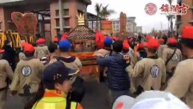 大甲鎮瀾宮媽祖神轎罕見國軍營區「駐駕」祈福。（圖／翻攝自大甲鎮瀾宮臉書）