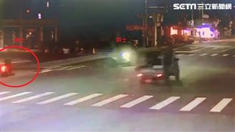 貨車撞飛騎士翻覆！他詭繞圈閃過死神