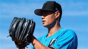 ▲陳偉殷第3度在熱身賽扛下先發。（圖／翻攝自馬林魚推特）